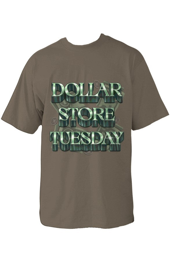 Dollar Store Tuesday Lettered Shirt