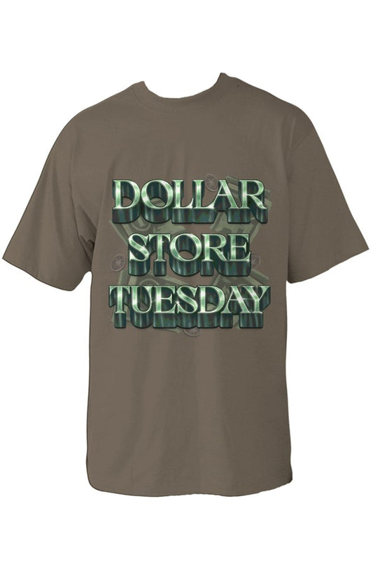 Dollar Store Tuesday Lettered Shirt